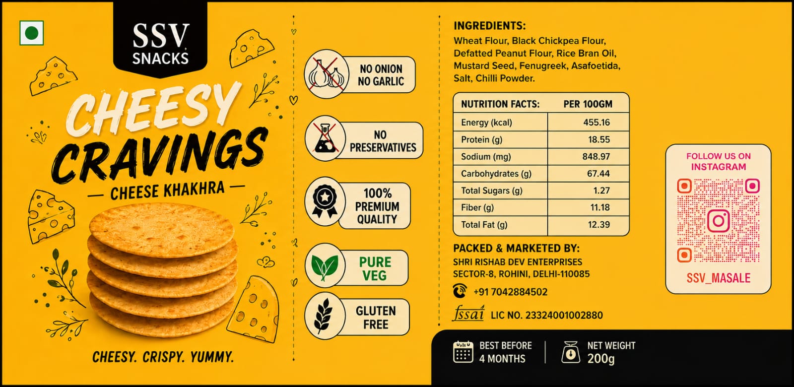 SSV Cheese Khakhra