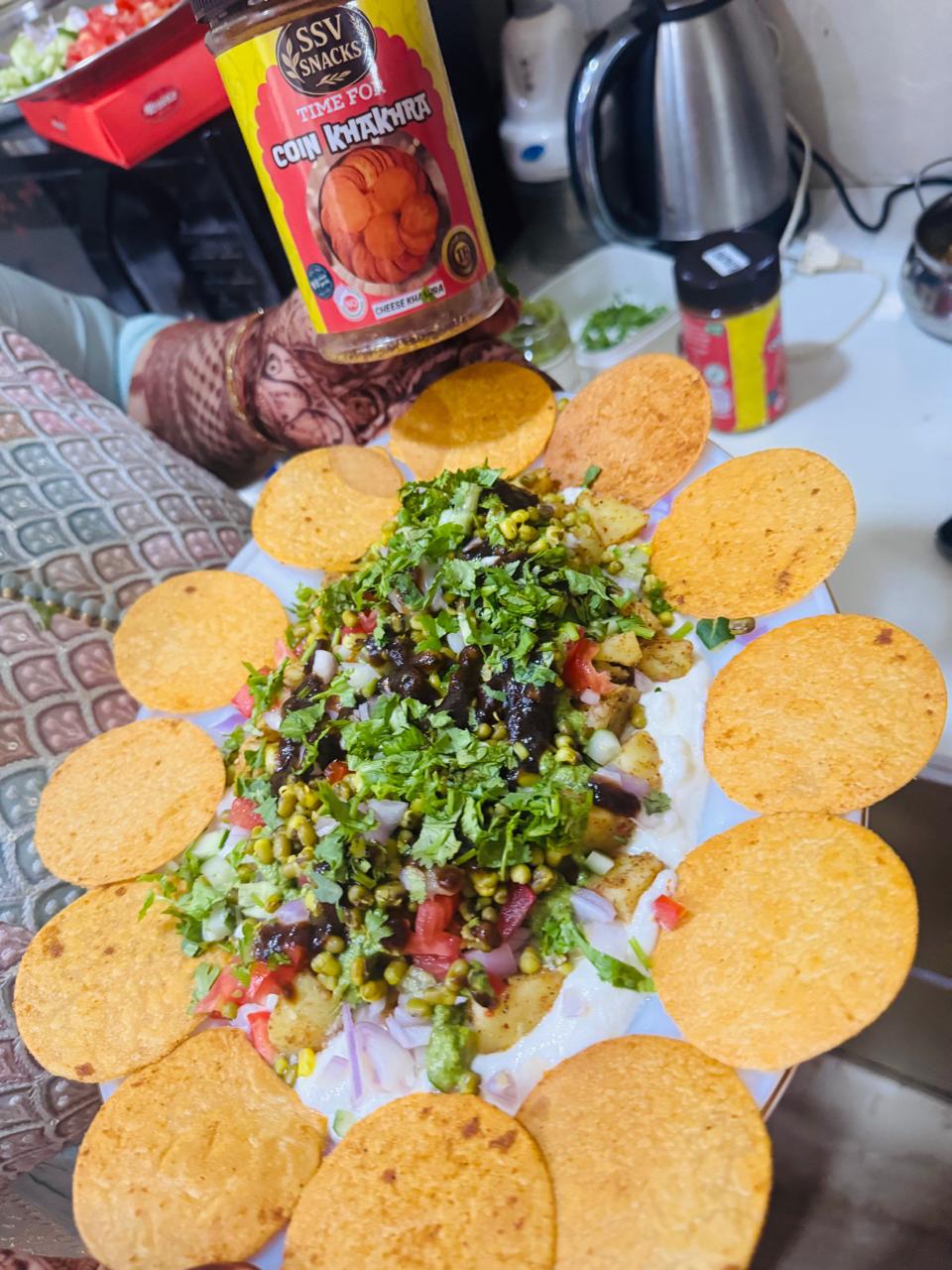 Khakhra Chaat Creation
